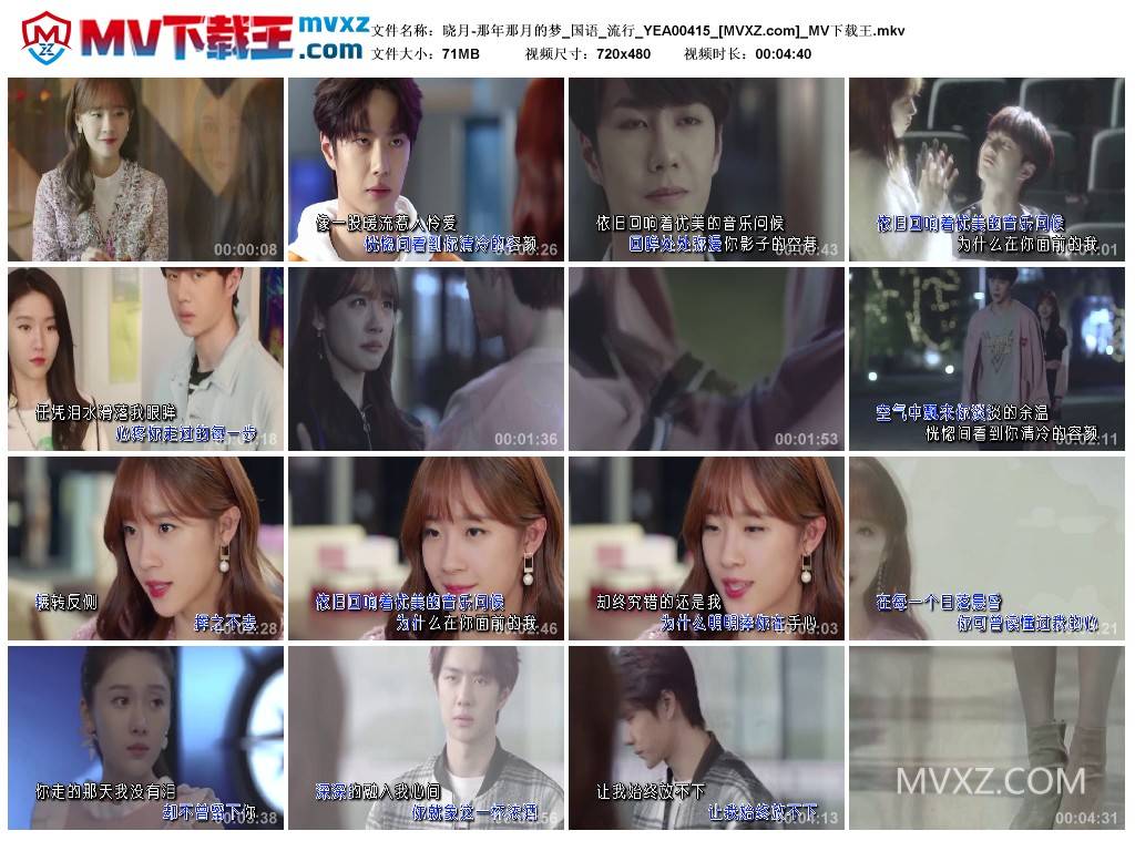 晓月-那年那月的梦_国语_流行_YEA00415